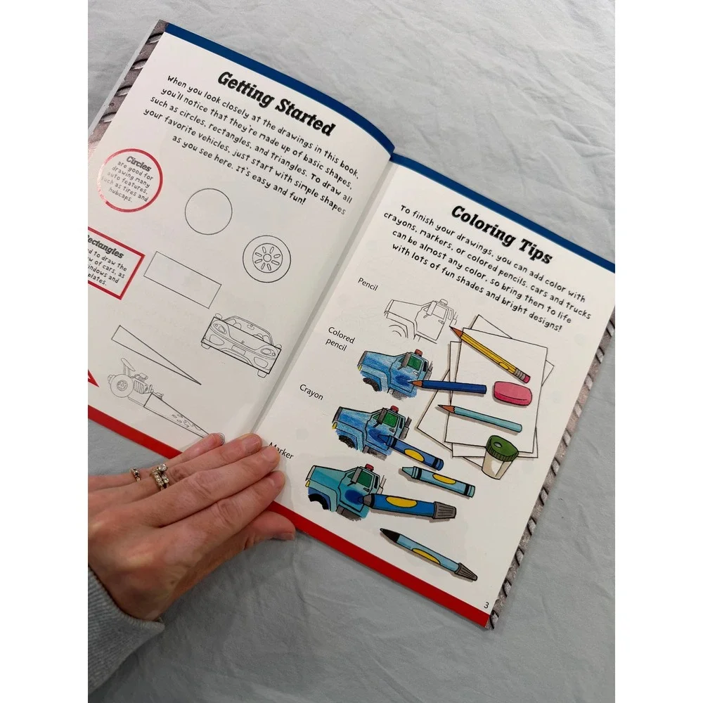 Walter Foster Learn to Draw Cars & Trucks Step-by-Step Art Book 28 Vehicles 2012